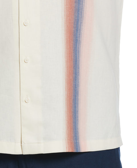 Big & Tall Gradient Panel Print Shirt (Tofu) 
