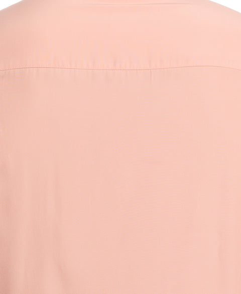 Big & Tall Insert Panel Pickstitch Shirt (Dusty Coral) 