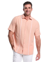 Big & Tall Insert Panel Pickstitch Shirt (Dusty Coral) 