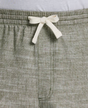 Big & Tall Linen Blend 7 1/2" Cross Dyed Slub Short (Olivine) 
