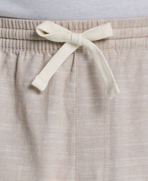 Big & Tall Linen Blend 7 1/2" Cross Dyed Slub Short (Island Fossil) 