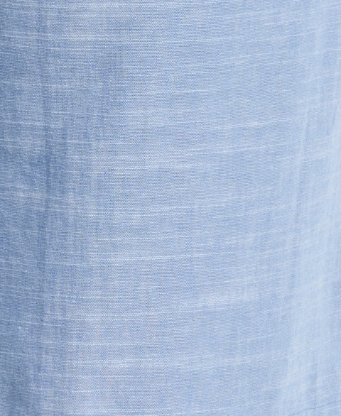 Big & Tall Linen Blend 7 1/2" Cross Dyed Slub Short (Ashleigh Blue) 