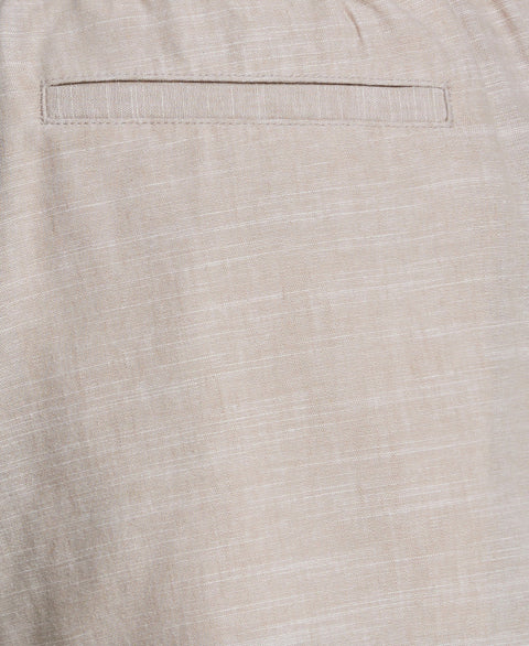Big & Tall Linen Blend 7 1/2" Cross Dyed Slub Short (Island Fossil) 