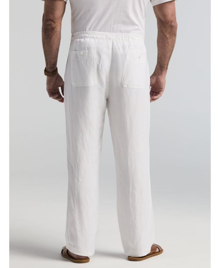 Big & Tall Linen-Blend Core Drawstring Pants-Pants-Cubavera