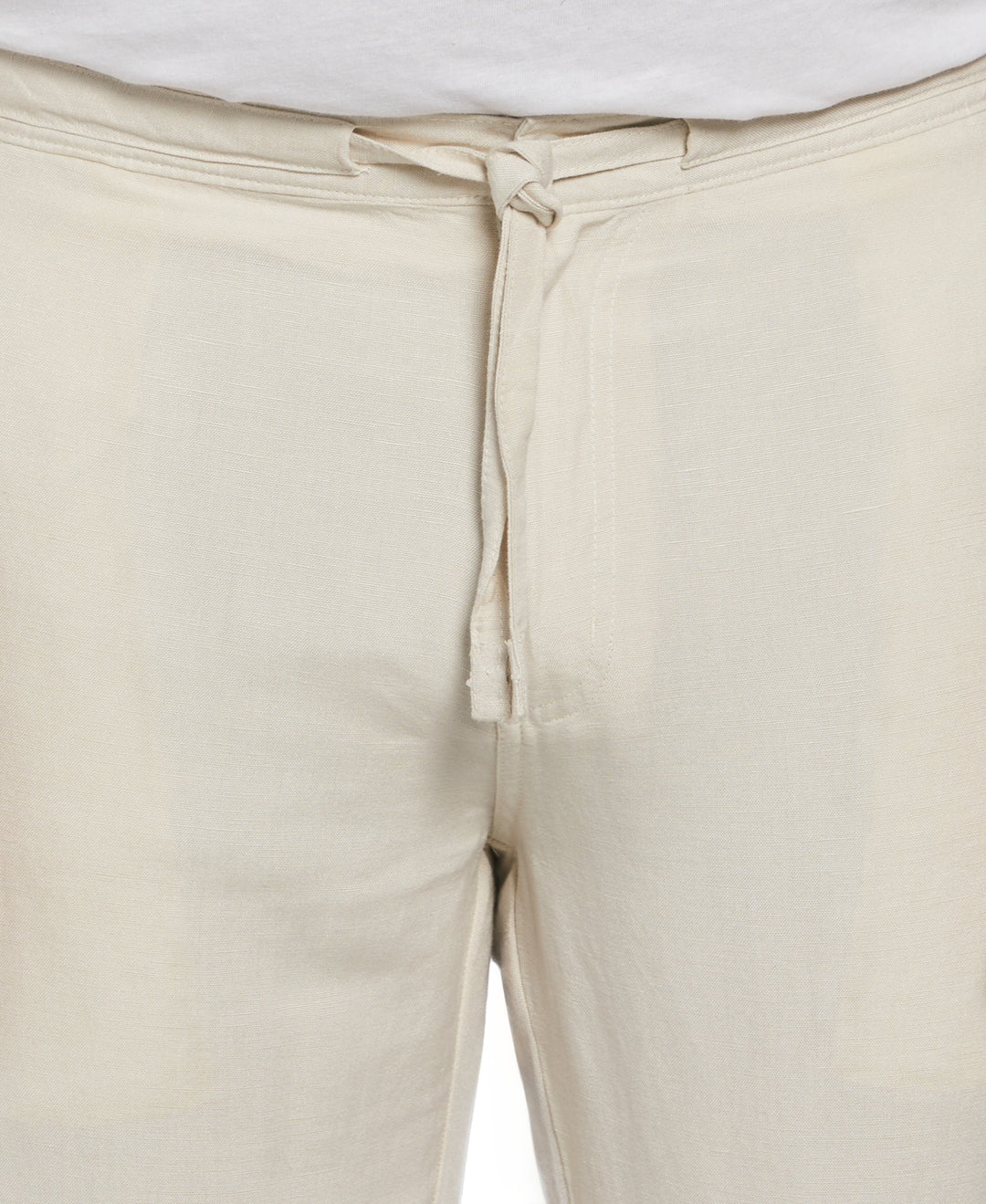 Big & Tall Linen Blend Drawstring Pant (Silver Lining) 