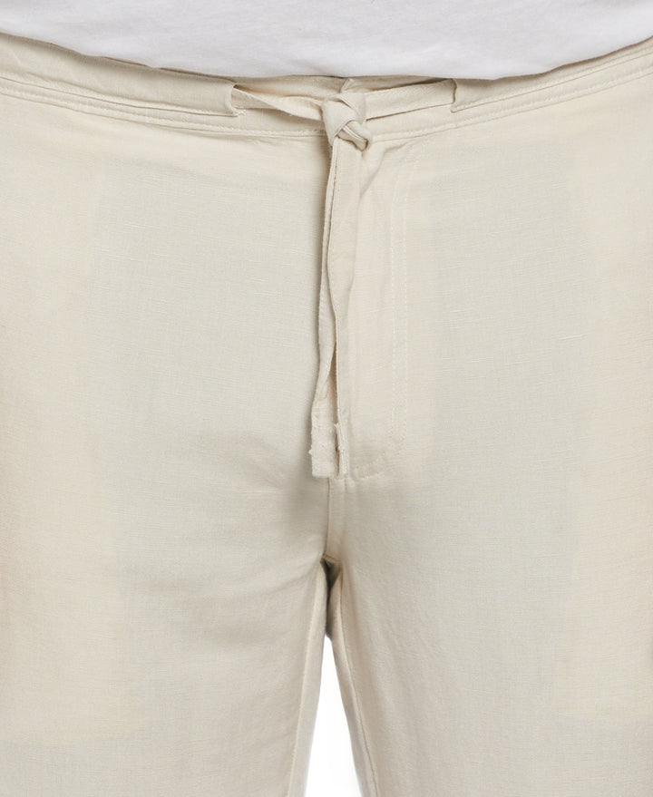 Big & Tall Linen Blend Drawstring Pant (Silver Lining) 