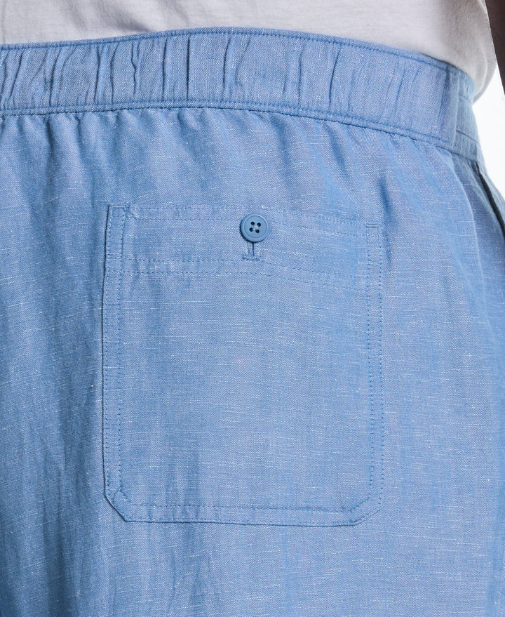 Linen Blend Drawstring Pant (Ashleigh Blue) 
