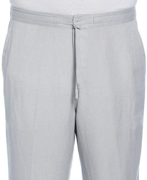 Big and Tall Linen Blend Core Drawstring Pant (Harbor Mist) 