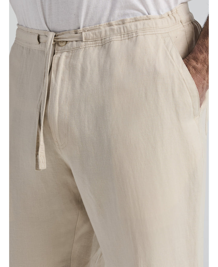 Big & Tall Linen-Blend Core Drawstring Pants-Pants-Cubavera