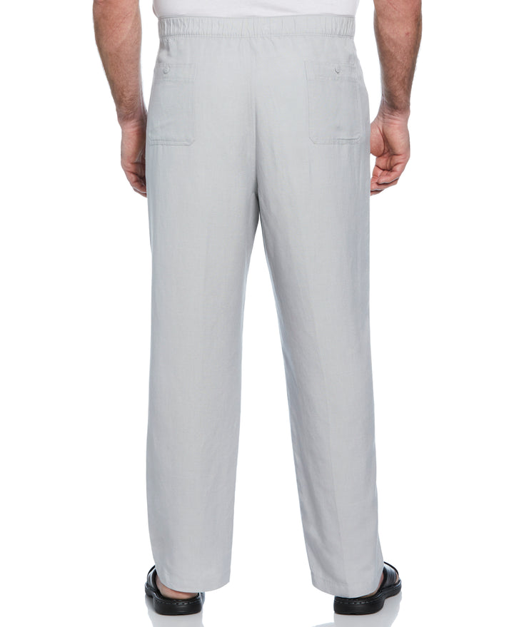 Big & Tall Linen Blend Drawstring Pant (Harbor Mist) 