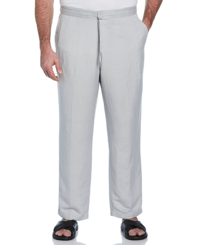 Big and Tall Linen Blend Core Drawstring Pant (Harbor Mist) 