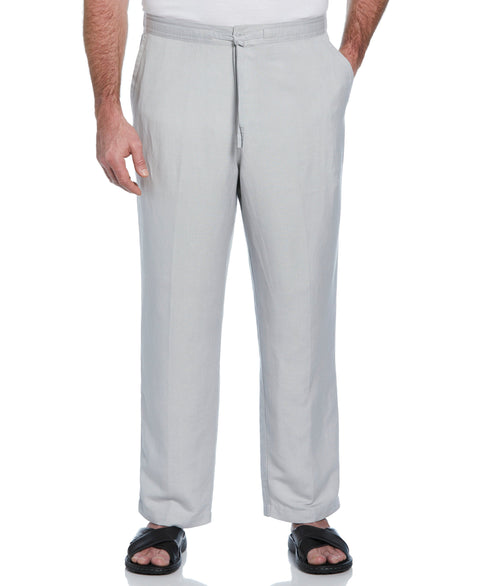 Big and Tall Linen Blend Core Drawstring Pant (Harbor Mist) 