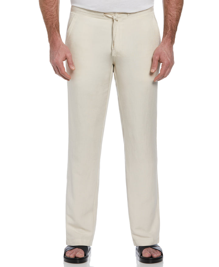 Big & Tall Linen Blend Drawstring Pant (Silver Lining) 