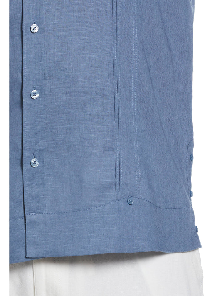 Linen Blend Dobby Camp Collar Shirt (Spellbound) 