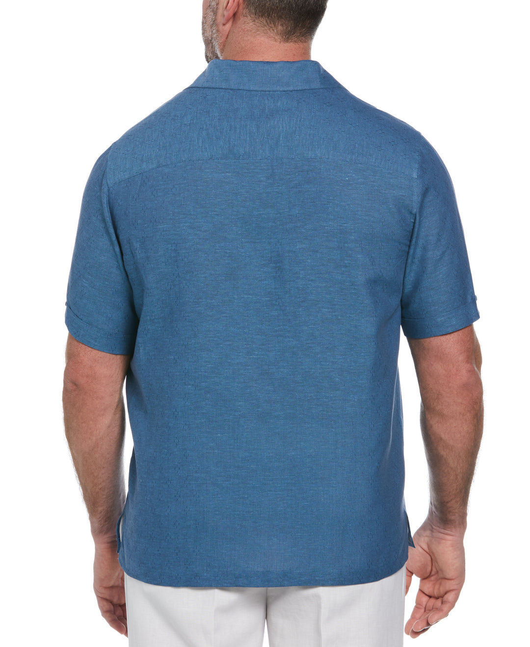 Linen Blend Dobby Camp Collar Shirt (Spellbound) 