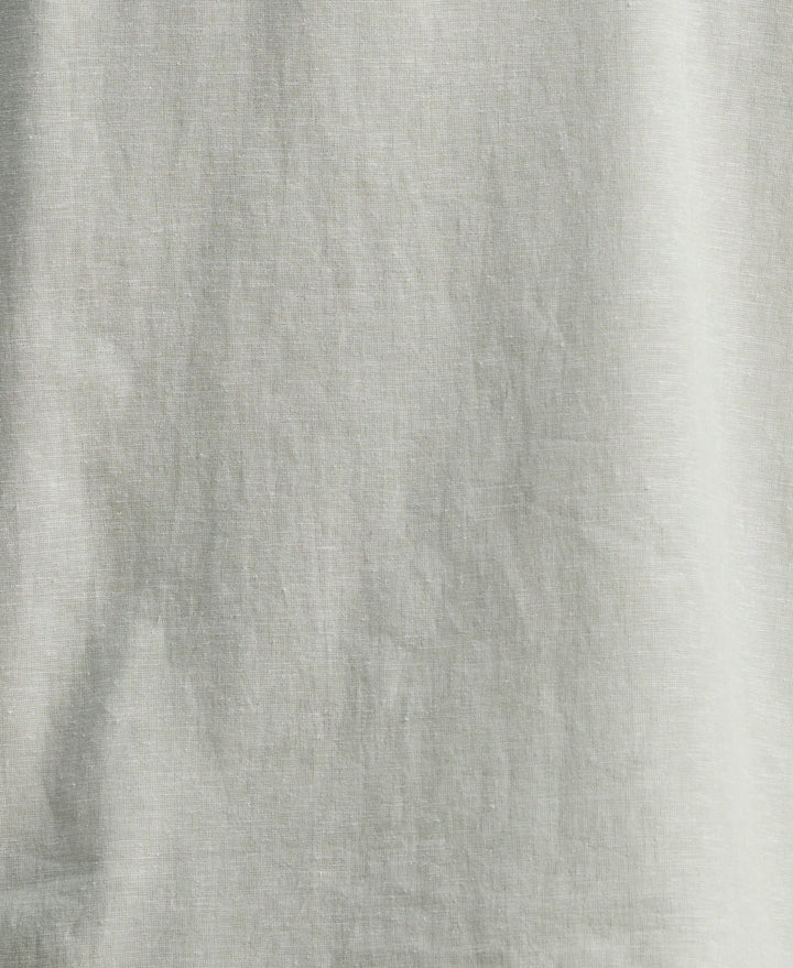 Big & Tall Linen Blend Dobby Panel Shirt (Smoke Green) 