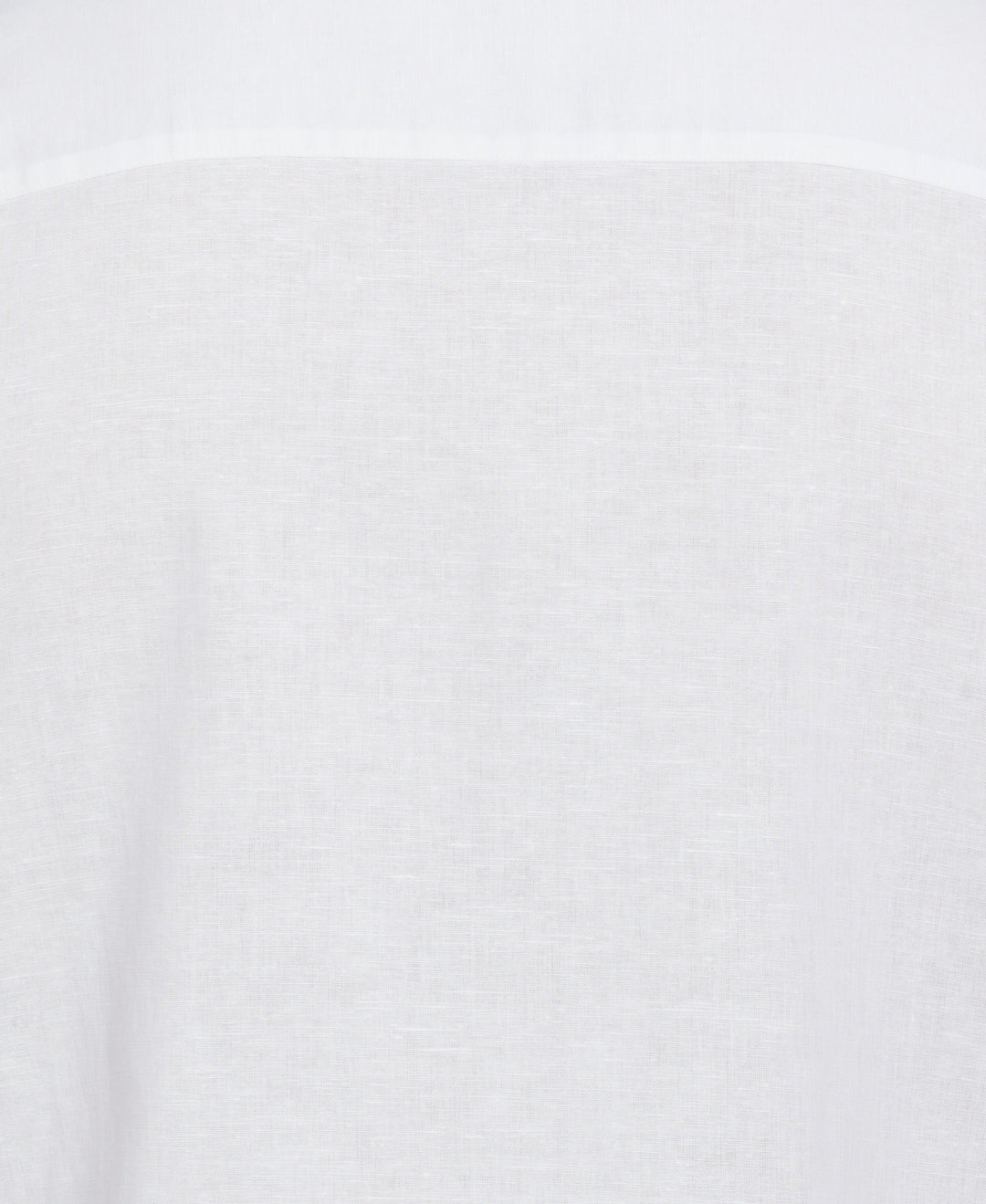 Big & Tall Linen Blend Embroidered Panel Shirt (Brilliant White) 