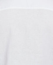Big & Tall Linen Blend Embroidered Panel Shirt (Brilliant White) 