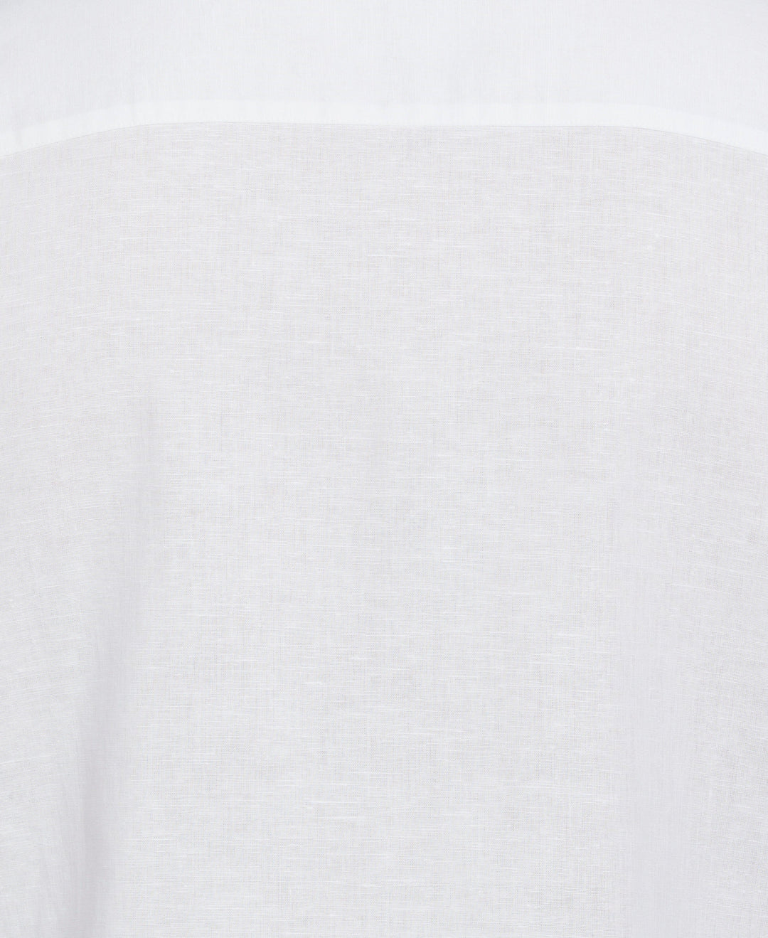 Big & Tall Linen Blend Embroidered Panel Shirt (Brilliant White) 