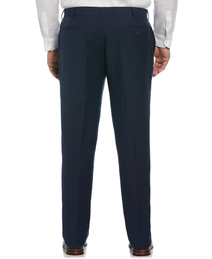 Big & Tall Linen Blend Suit Pant (Dress Blues) 