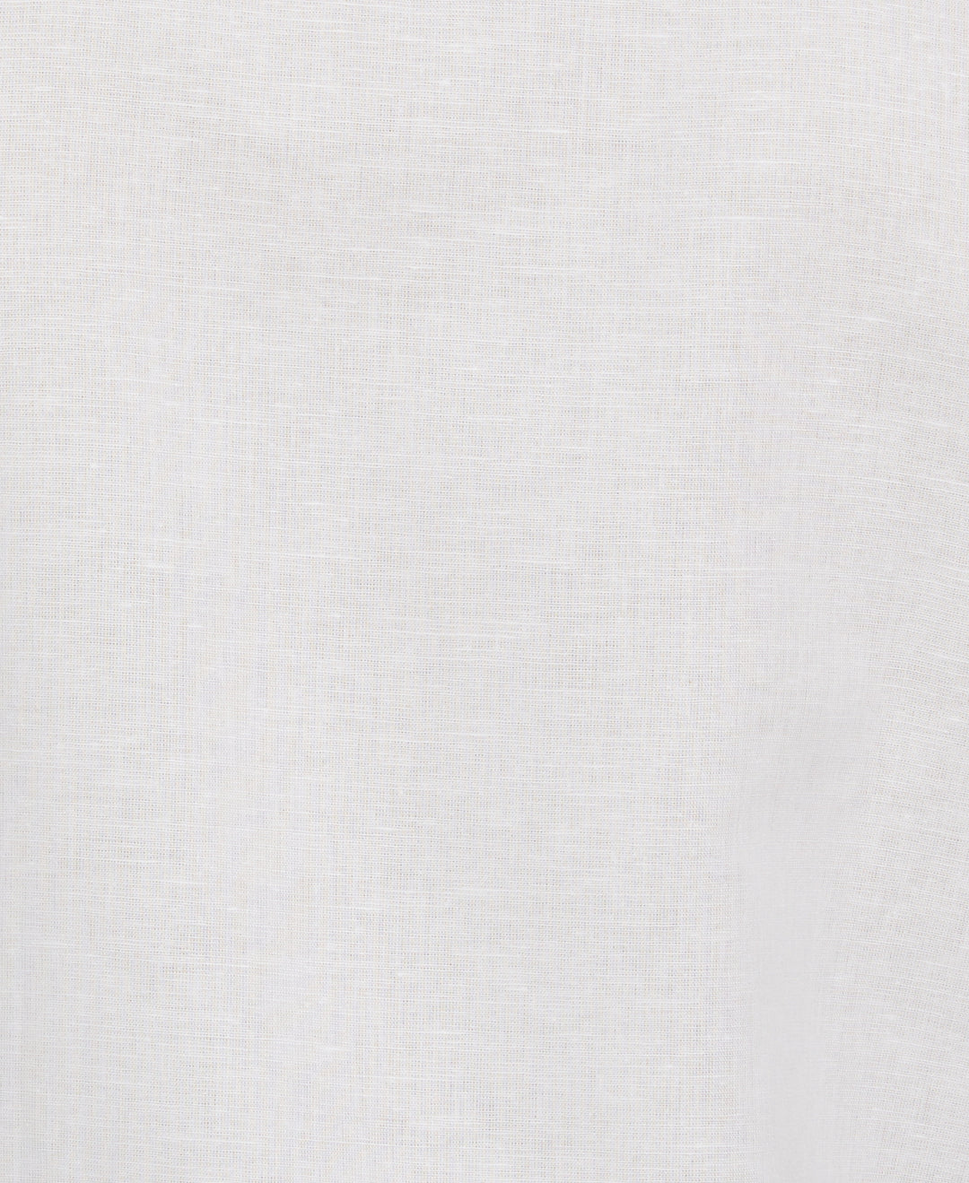Linen Blend Guayabera Shirt with Geo Embroidered Panels (Brilliant White) 