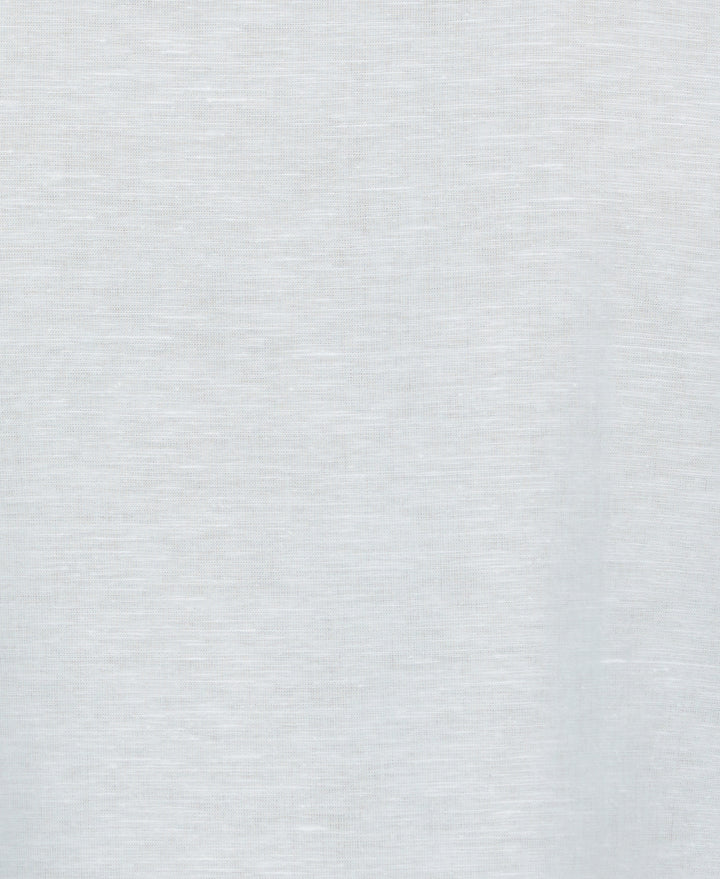 Linen Blend Herringbone Panel Shirt (Aqua Esque) 