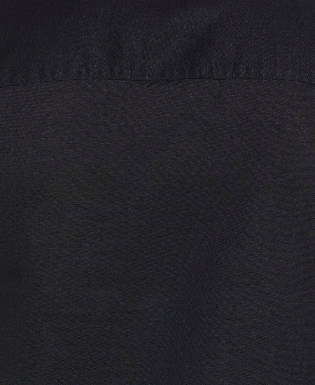 Big & Tall Linen Blend Guayabera Shirt (Jet Black) 