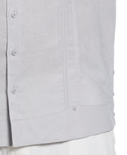 Linen Blend No Pocket Guayabera Shirt (Micro Chip) 