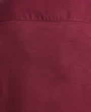 Big & Tall Linen Blend Guayabera Shirt (Windsor Wine) 
