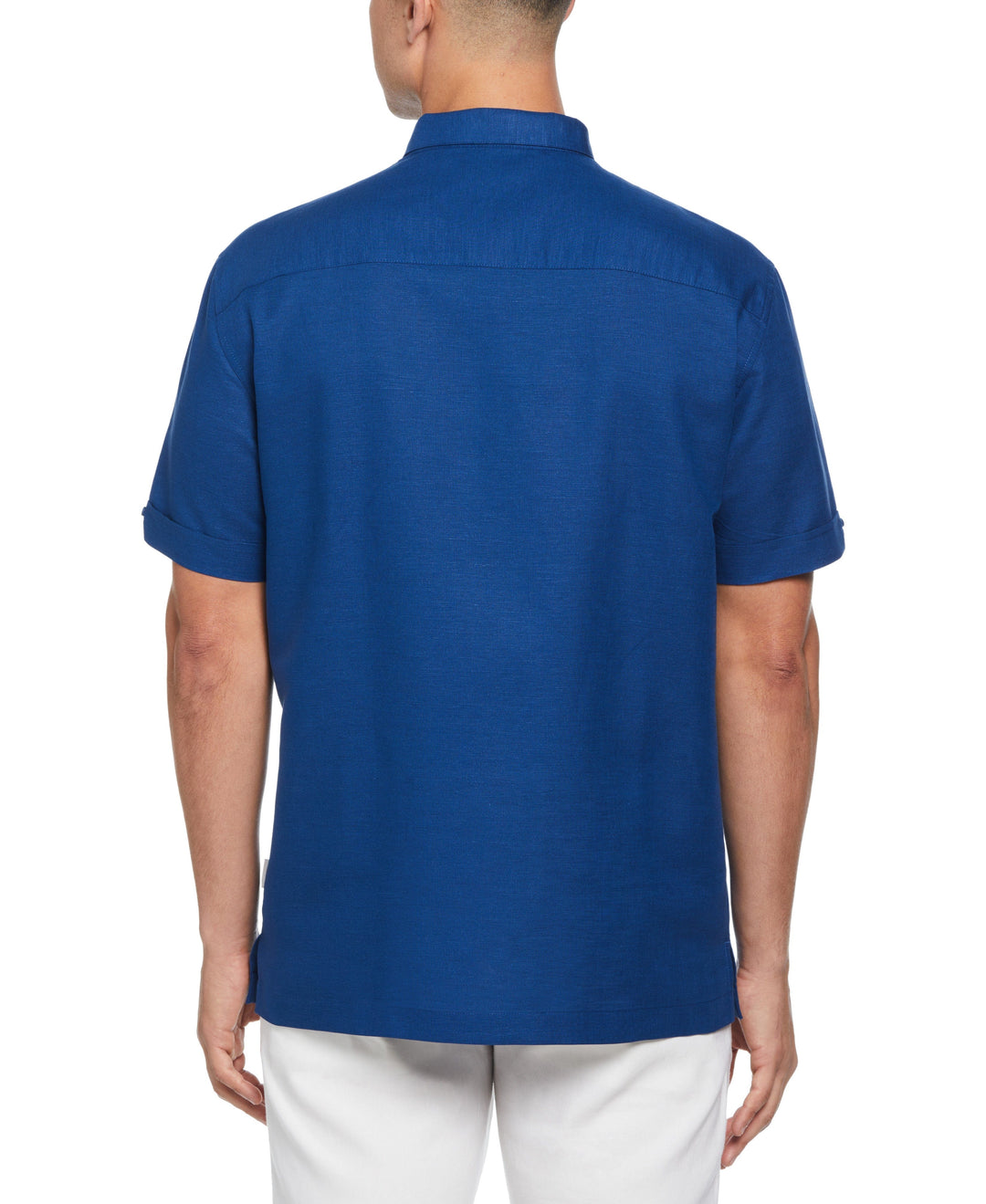 Big & Tall Linen Blend Ombre Stripe Shirt-Casual Shirts-Cubavera