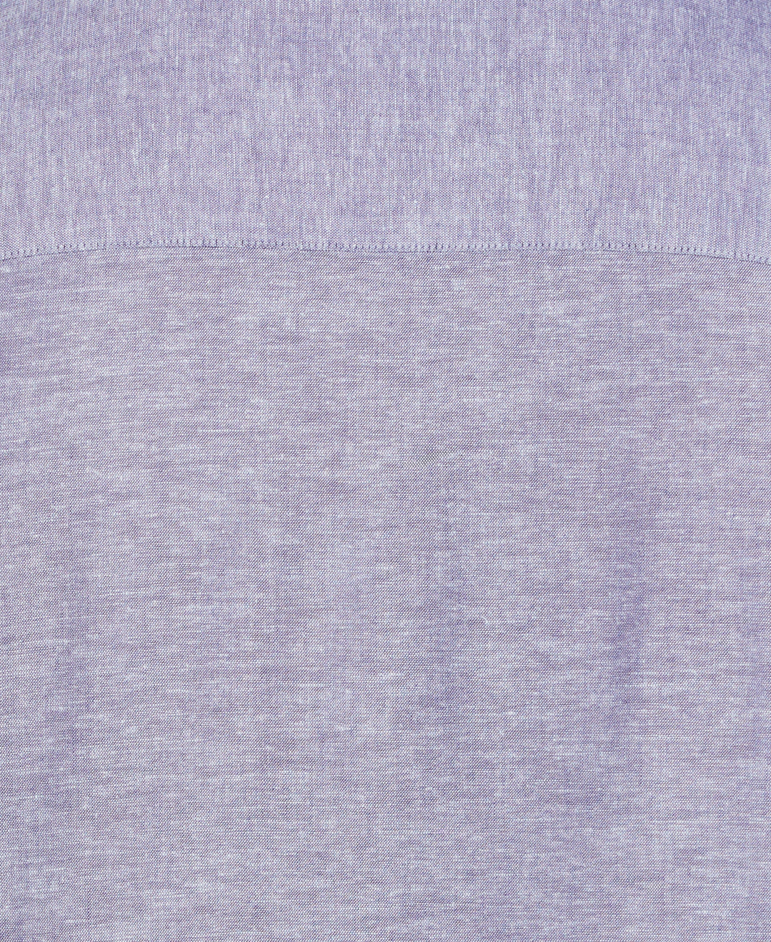 Big & Tall Linen Blend Panel Shirt (Skipper Blue) 