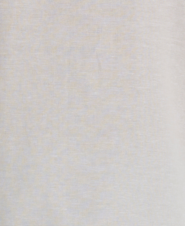 Men's Big & Tall Linen Blend Panel Shirt (Egret) 