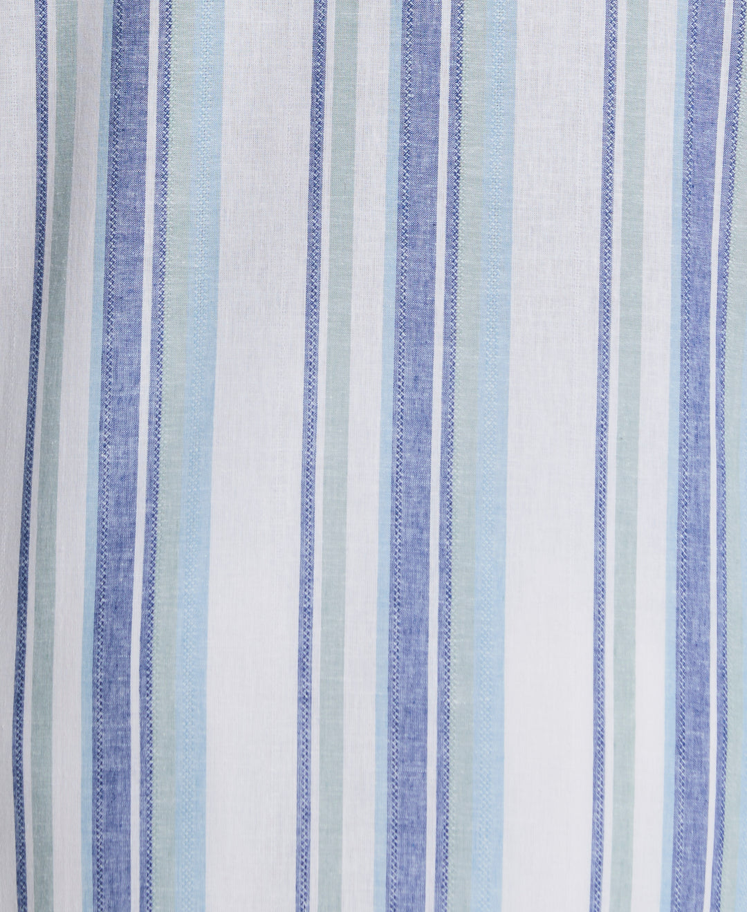 Big & Tall Linen Blend Striped Panel Shirt (Forget Me Not) 