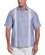 Big & Tall Linen Blend Textured Panel Shirt (Limoges) 