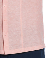 Big & Tall Linen Blend Tuck Panel Shirt (Lantana) 