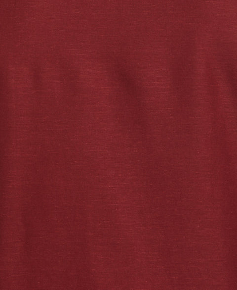 Big & Tall Linen Blend Yarn Dyed Panel Shirt (Cabernet) 