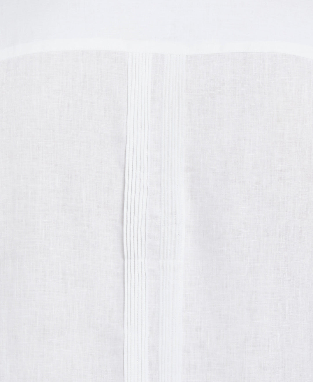 Big & Tall Multi Tuck Linen Guayabera Shirt (Brilliant White) 