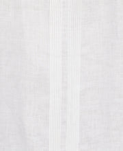 Big & Tall Multi Tuck Linen Guayabera Shirt (Brilliant White) 