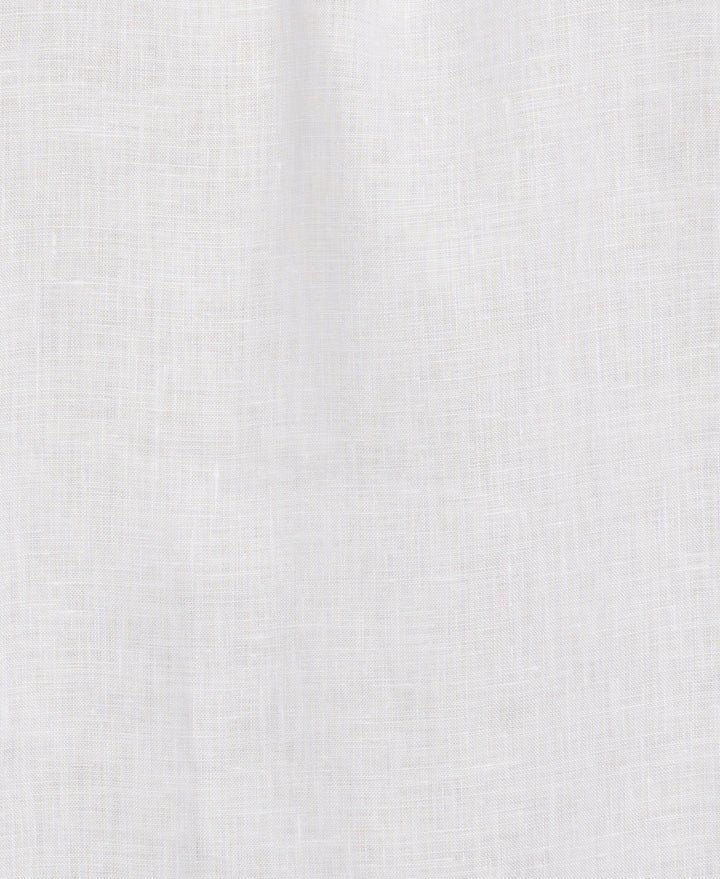 Miami Dolphins Logo Linen Short Sleeve 4 Pocket Guayabera (Bright White) 