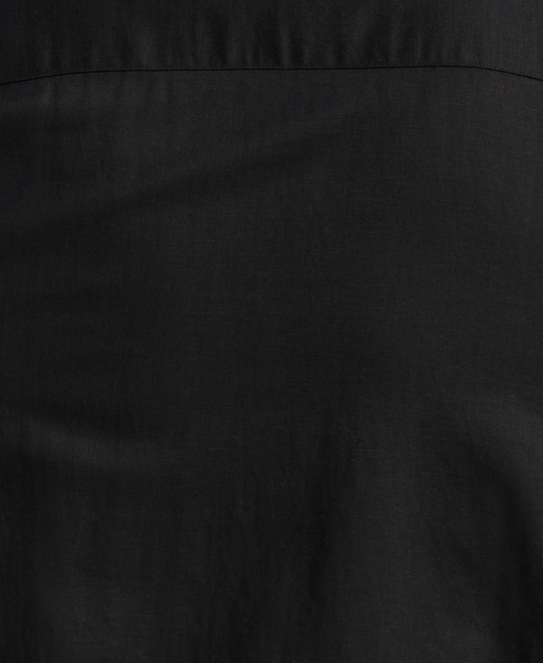 Big & Tall Linen Blend Guayabera Shirt (Jet Black) 