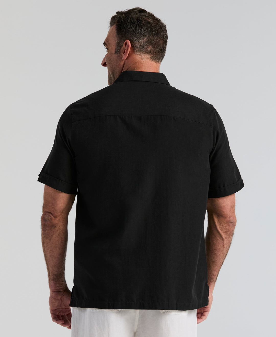 Big & Tall Ombre Shirt (Jet Black) 