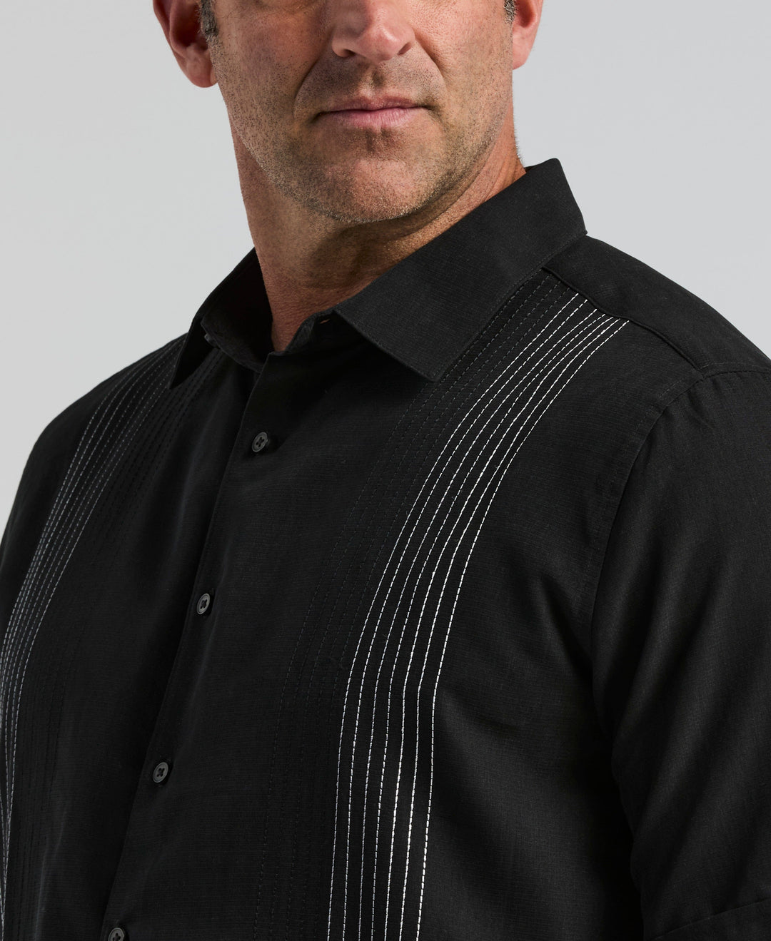 Big & Tall Ombre Shirt (Jet Black) 