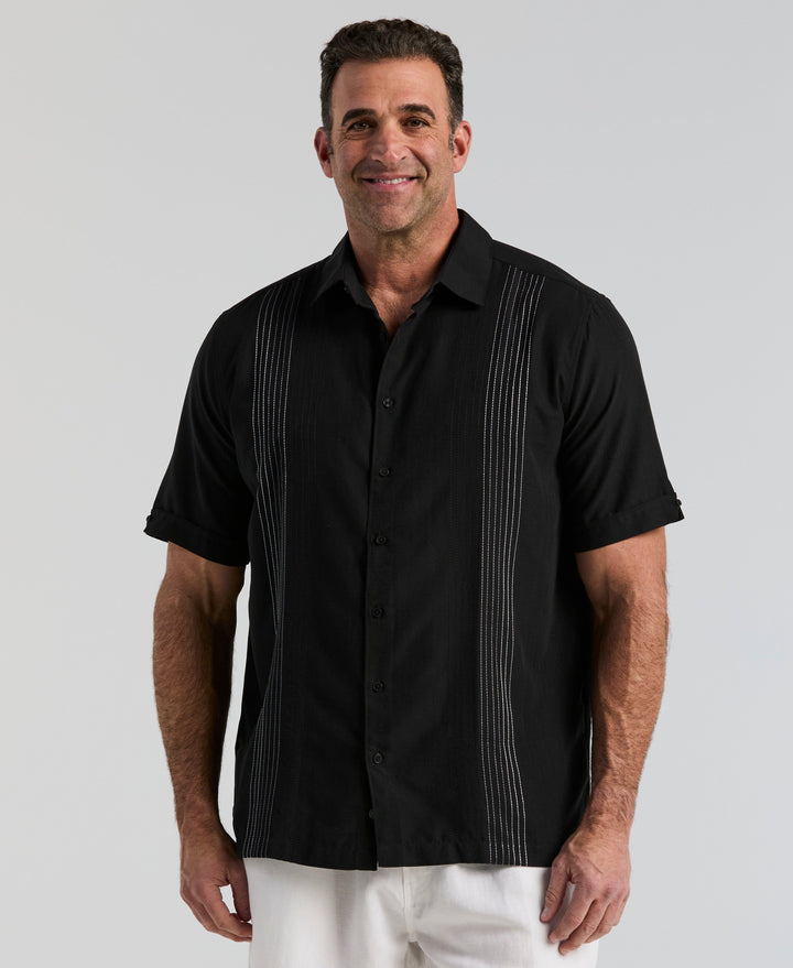 Big & Tall Ombre Shirt (Jet Black) 