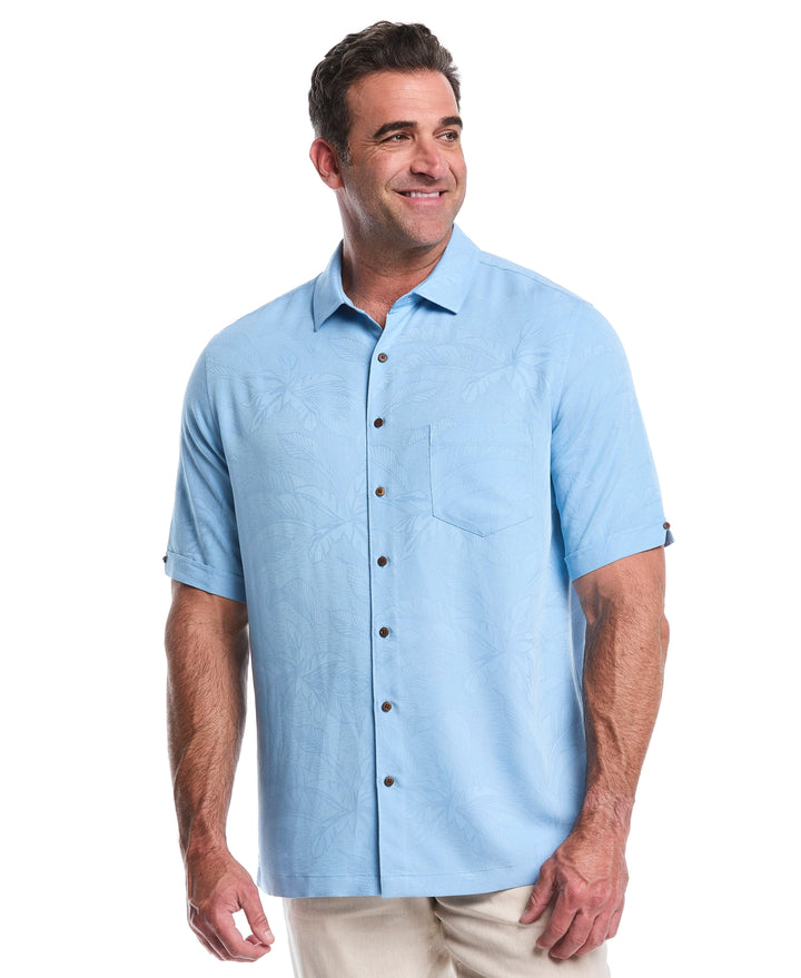 Big & Tall Palm Jacquard Shirt (Allure) 
