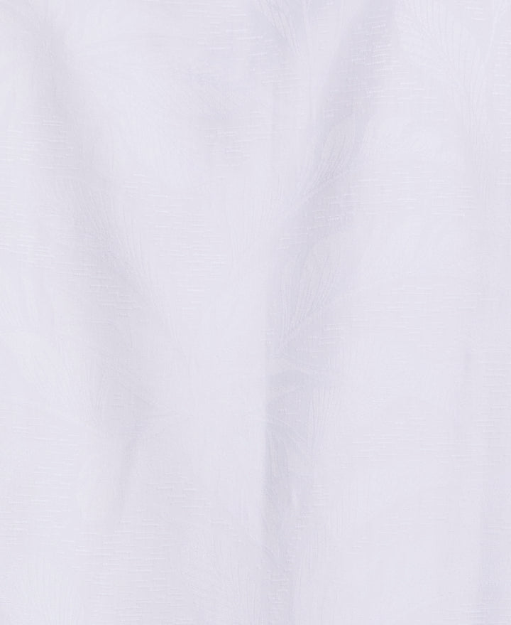 Big & Tall Palm Jacquard Shirt (Brilliant White) 