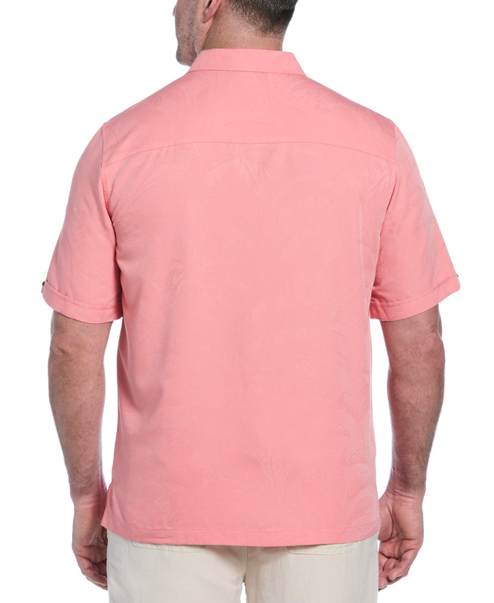Big & Tall Palm Jacquard Shirt (Lantana) 