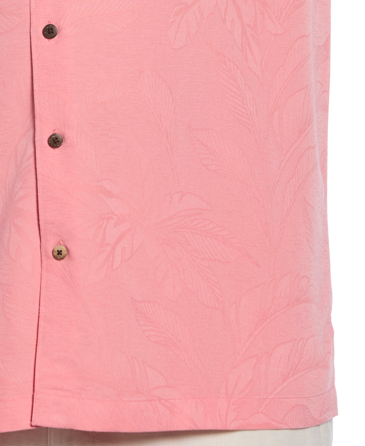 Big & Tall Palm Jacquard Shirt (Lantana) 