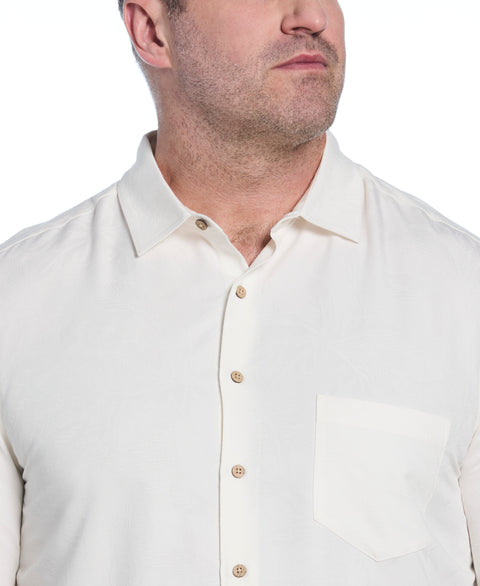 Big & Tall Palm Print Shirt (Egret) 
