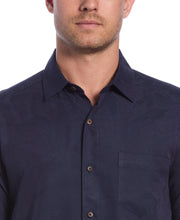 Big & Tall Palm Print Shirt (Navy Blazer) 