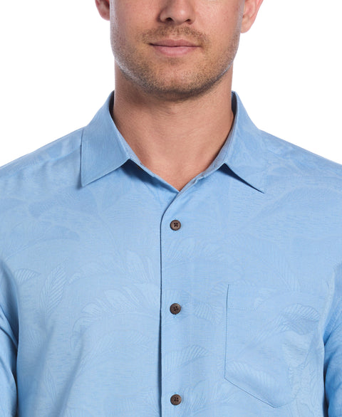 Big & Tall Palm Print Shirt (Allure) 